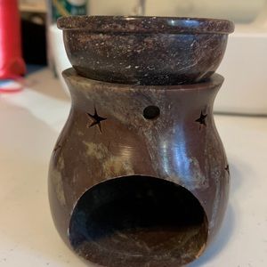 Soapstone tea light essential fragrance warmer